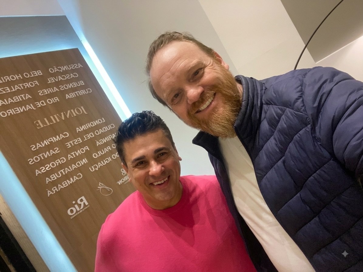 Cliente recebido no aeroporto